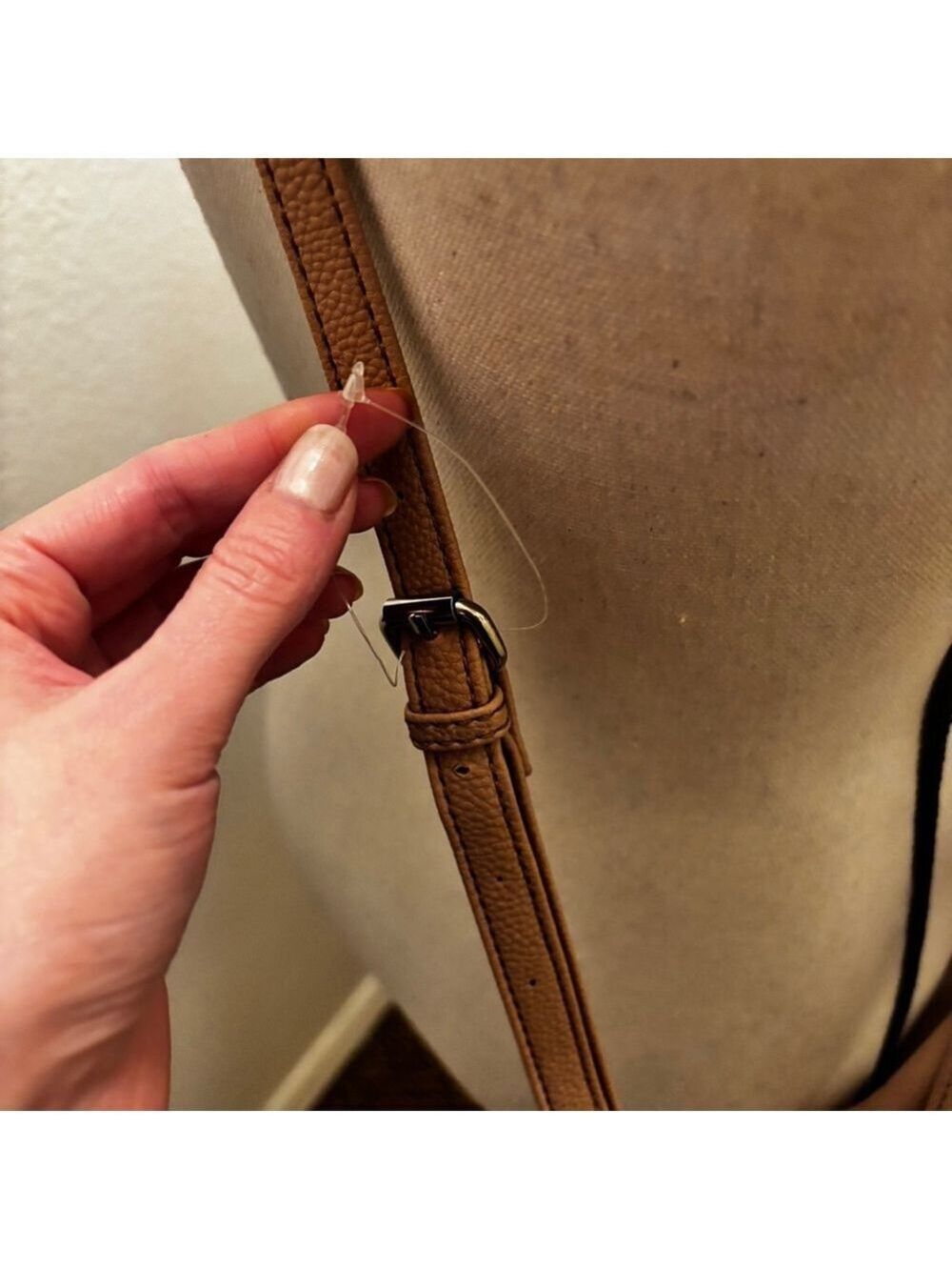 Nine West Tan Beige Crossbody Purse Handbag - Picture 9 of 16